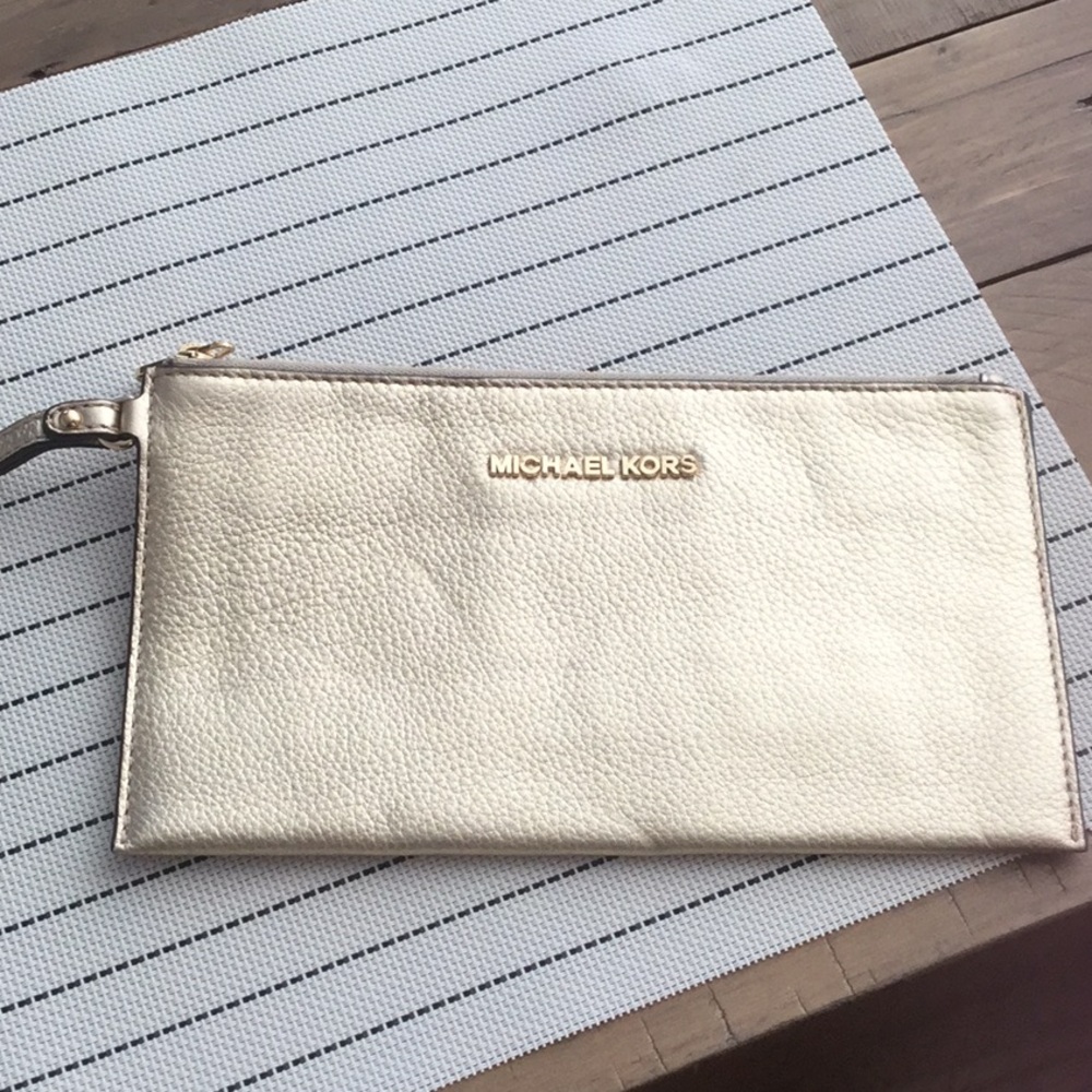 Michael Kors Gold Wristlet